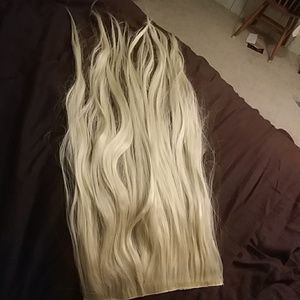 Platnium blonde hair extensions